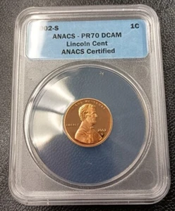 2002-S Lincoln Memorial Cent 1c ANACS PR70 DCAM #00024 - Picture 1 of 4