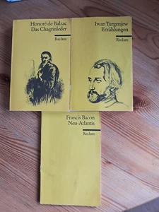 3x Reclam Bände:Turgenjew,Balzac und Bacon. - Bild 1 von 1