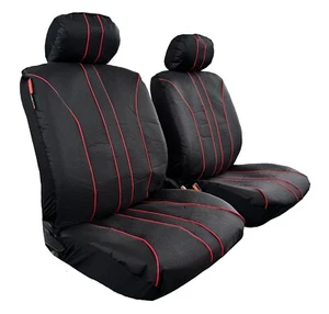 For Dodge Ram 2500 2003-2016 Car Front Seat Covers Waterproof Black Canvas 2PCS - Picture 1 of 13