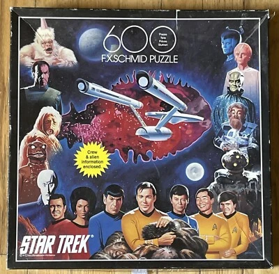 Rompecabezas FC Schmid Exquisit Star Trek 600 piezas 1993 COMPLETO #90041 USADO EN EXCELENTE ESTADO Foto 1 de 3