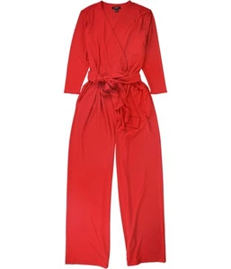 Alfani Womens Belted Surplice Jumpsuit - Picture 1 of 4