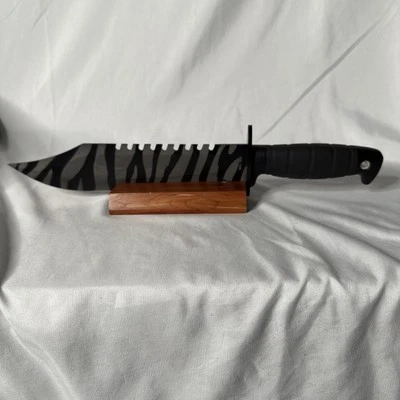 Cuchillo Bowie de 10" con espalda dentada y funda táctica Foto 1 de 4