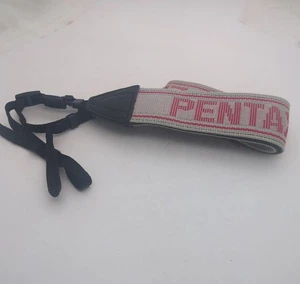 Pentax Embroidery Letter Camera Strap Wide Gray White 4.8cm Used - Picture 1 of 7