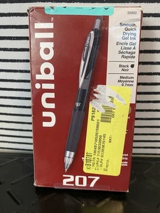 Paquete de 12 bolígrafos Uniball 207 Signo NEGROS punto medio 0,7 - Imagen 1 de 1