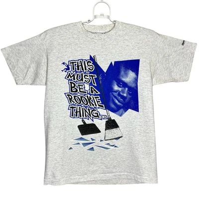 Vintage 90s Shaq Reebok T-Shirt L Large Must Be a Rookie Thing Shaquille O’Neal - Image 1 of 4