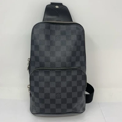 Bolsa tiracolo Louis Vuitton Damier Graphite Avenue masculina preta - Imagem 1 de 4