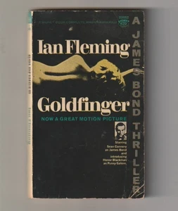 H978 J. Libro de bolsillo de sello vintage de la película Bond Goldfinger I. Fleming - Imagen 1 de 3