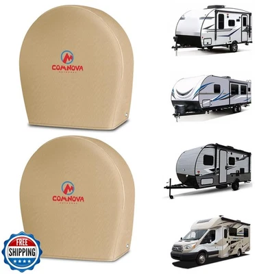 Pacote com 2 capas para pneus Comnova RV - Protetora de roda de pneu resistente 600D - Imagem 1 de 4