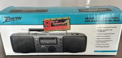 Reproductor de casete doble Zenith ZE725M nuevo en caja nuevo en caja Foto 1 de 4