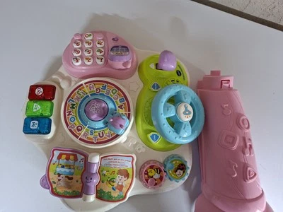 Vtech Baby Abenteuer Spieltisch Pink – Bunter Babyspieltisch Mit 6 Spielfeldern  - Bild 1 von 3