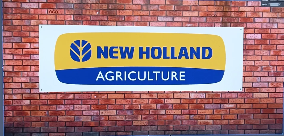 NEW HOLLAND AGRICULTURE TRACTOR   WORK SHOP BANNER SENT TRACKED - Image 1 of 1