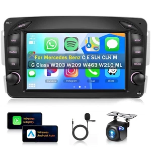For Mercedes Benz C-W203 CLK-W209 7" Android 15 Car GPS Navi Radio Stereo 2+64GB - Picture 1 of 22