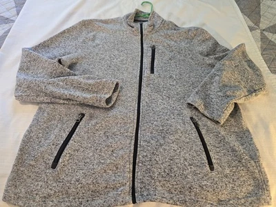 Suéter Chaqueta Para Hombres Talla XXL 2X Sonoma Cremallera Completa Blanco/Negro Nuevo sin Etiquetas Foto 1 de 4