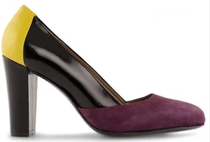 Paul Smith Shirley Pumps Womens 4.5 37.5 Suede Heels Shoes - Mismatched Sizes - Picture 1 of 11