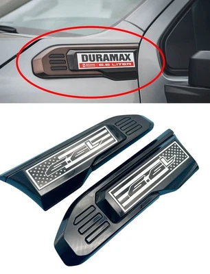 2024-25 GMC Sierra 2500HD 3500HD 6.6L Black Flag  Black Fender Vents 86790687 - Image 1 of 4