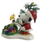 Department 56 PEANUTS Snoopy and Woodstock Checking His List Figurine Retired