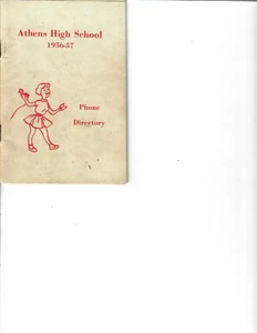 Athens High School, Athens, Ga.,  Phone Directory 1956-57 Junior Civitan Club - Picture 1 of 1
