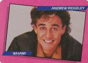 1985 ROCK STAR CONCERT CARDS 1ST SERIES SINGLE TRADING CARD #12 ANDREW RIDGELEY