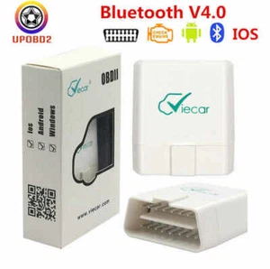 Viecar ELM 327 V1.5 Bluetooth 4.0 ELM327 OBD2 Scanner PIC18F25K80 IOS/Android - Imagen 1 de 1