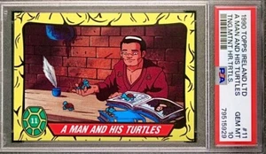 POP 1 PSA 10 Splinter 1990 Topps Ireland TMNT Teenage Mutant Hero Turtles 1st Ed - Picture 1 of 3