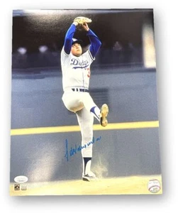 Fernando Valenzuela Signed Autographed 11x14 Photo Dodgers Wind Up JSA - Picture 1 of 2