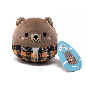 SQUISHMALLOW FALL HARVEST OMAR THE BEAR 4” PLUSH ANIMAL WITH TAG - Picture 1 of 5