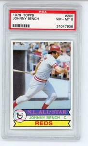 Johnny Bench 1979 Topps #200 PSA 8 casi nuevo - Imagen 1 de 2