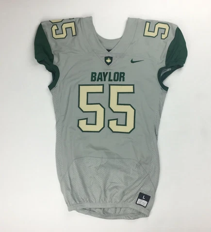 Nike Baylor Bears Vapor Pro Football Game Jersey Men's Large #55 Grey 845919 Cover