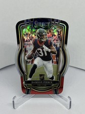 2022 Panini Select Club Level Black & Red Die-Cut Dameon Pierce RC #297 TEXANS