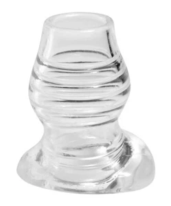 Cock-Dock-Full-Access-Tunnel-Anal-Butt-Hollow-Ribbed-Plug-Semi-Stretchy-Anal-Sex - Picture 1 of 4