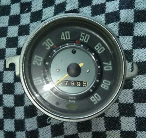 Grey Faced VW Beatle 90 MPH, VDO Speedometer - 28k - Picture 1 of 4