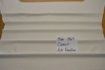 1966 66 1967 67 Mercury Comet techo rígido blanco brillante hecho en Estados Unidos Foto 1 de 2