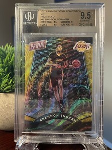 2017 Panini National VIP Brandon Ingram Gold Prizm Rookie RC #11/15 BGS 9.5
