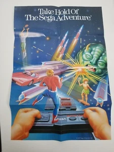 Vintage 1987 Take Hold of the SEGA Adventure Master System Insert Promo Poster - Picture 1 of 2