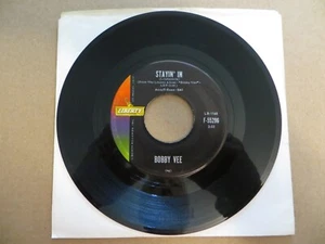 Bobby Vee – Stayin' In / More Than I Can Say - 1961 - Liberty F-55296 7" Single - Picture 1 of 2