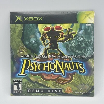 Psychonauts Demo Disc ORIGINAL Xbox not for resale Video Game PROMO SEALED NOS - Image 1 of 4