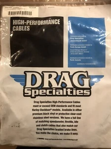 Drag Specialties Harley Softail Stainless Braided Throttle Cable - 30.75 Inch - Picture 1 of 3