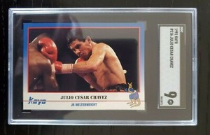 1991 Kayo Boxing #216 Julio Cesar Chavez Low Pop Card SGC 9