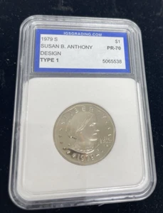 1979-S Susan B. Anthony $1 Type 1 PR70 - IGS Graded - Deep Cameo Proof Coin - Picture 1 of 2