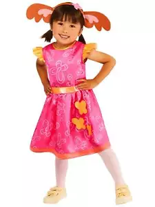 Sula Child Costume Bing Pink Dress and Headband with Ears - Picture 1 of 9