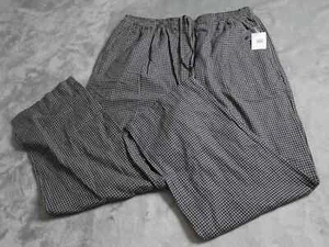 Nordstrom Work Pants Men's XL Grey Plaid Drawstring Waist Activewear Casual - Picture 1 of 11