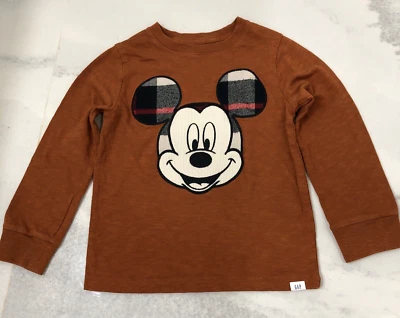 Baby Gap Disney Mickey Mouse T-shirt Boys Long Sleeve Sz 5Years - Image 1 of 4
