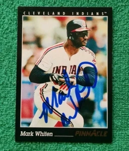 MARK WHITEN autographed baseball card - Picture 1 of 1