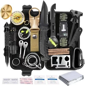 Survival Kit 35 in 1, First Aid Kit, Survival Gear, Christmas Birthday Gifts - Picture 1 of 7