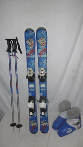 TECNO " SKITTY " SKI JUNIOR ALLROUND CARVER 100 CM + SKISCHUHE GR.:35 IM SET - Bild 1 von 6