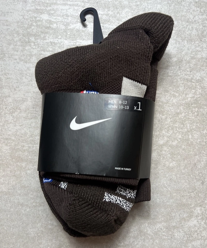 Nike NBA Portland Trailblazers Player Issued City Ankle Socks Brown Size L 8-12 - Image 1 of 3