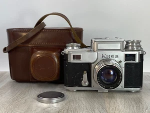 Vintage Kiev III Lens Jupiter 8 Red P  f2/50mm Soviet Era rangefinder camera 50s - Picture 1 of 19