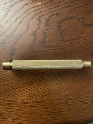 (pacote com 3) GlideRite 5" parafuso espaçamento cetim ouro sólido barra serrilhada armário puxar - Imagem 1 de 4