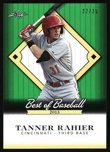 Leaf Tanner Rahier Best of Baseball Green 2013/25 #B-TR1 - Imagen 1 de 2