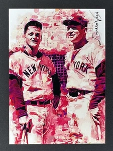 Mickey Mantle Roger Maris #10 Edward Vela 2017 ARTIST SIGNED Giclee Print 11/50 - Picture 1 of 2